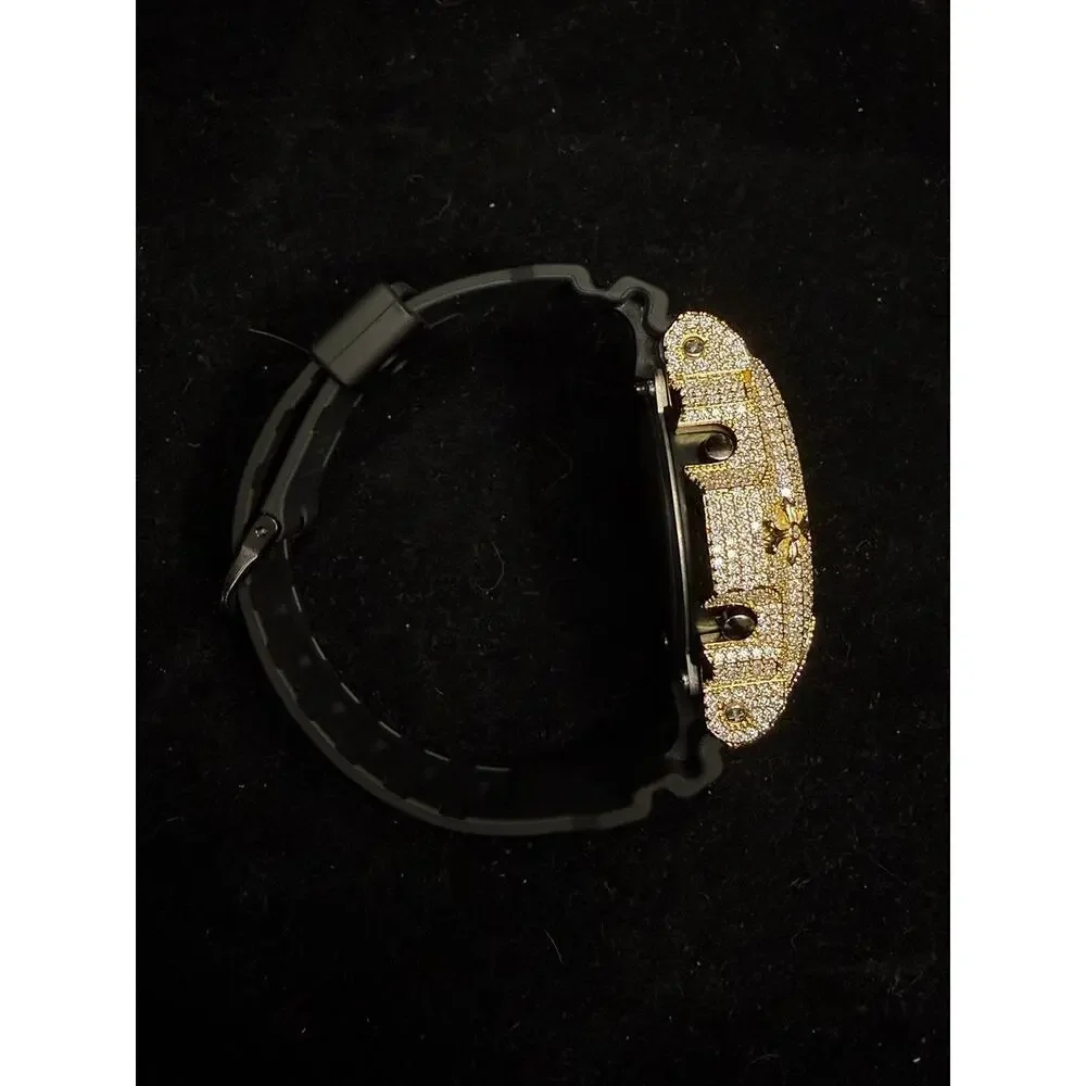 Casio G-Shock DW6900 Custom Iced Moissanite Watch VVS1 D Color Bust Down Digital